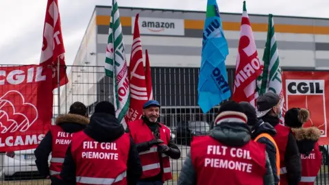 Getty Images Italian Amazon workers