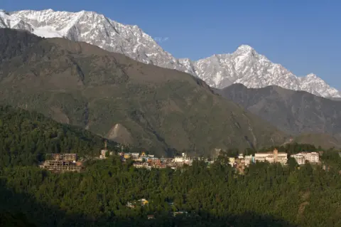 Getty Images The Dalai Lama's home in exile, McLeod Ganj, near Dharamsala