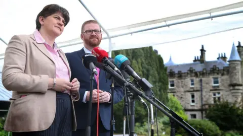 Pacemaker Arlene Foster and Simon Hamilton