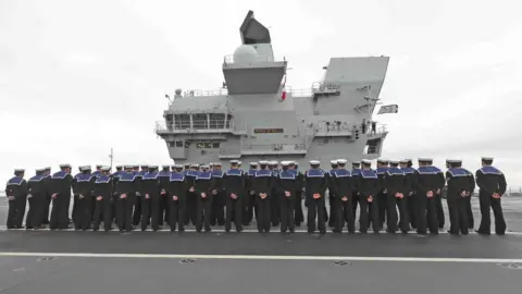 Royal Navy Sailors on HMS Prince of Wales