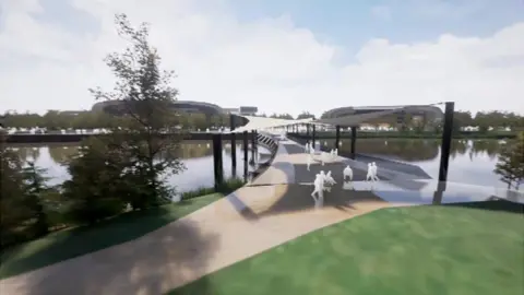 Hywel Dda/Arch Llanelli wellness centre artist's impression