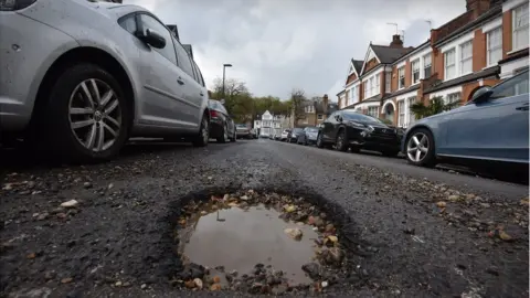 A pothole