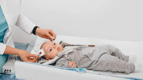 Getty Images Baby hearing test