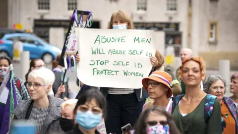 PA Media Women's protest