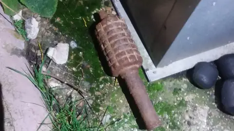 Norfolk Police Mortar bomb