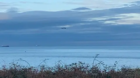 North Wales Police Helicopter in search