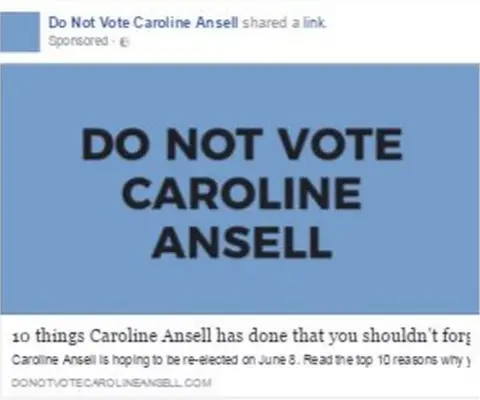 Do Not Vote Caroline Ansell An ad from "Do not vote Caroline Ansell"