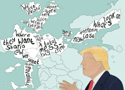 BBC Trump's views on Europe