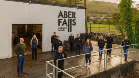 Aber Falls Whisky Distillery Aber Falls Whisky Distillery and team