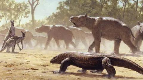 University of Queensland/Laurie Beirne Artwork: Diprotodon