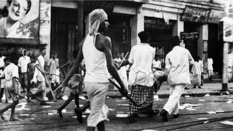 Huw Evans picture agency A young man with a weapon in the streets of Kolkata (Calcutta) during the Calcutta Killing of 1946, when an estimated 2,000 people died.