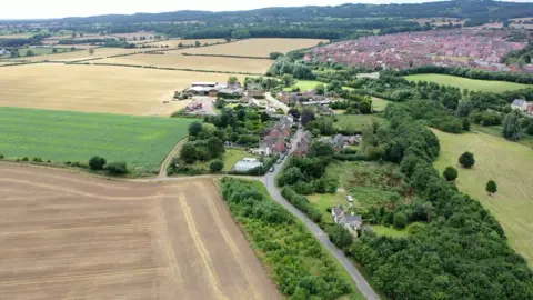 BBC Aerial view of Woodthorpe