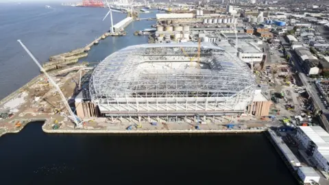 Getty Images Everton's Bramley-Moore Dock stadium