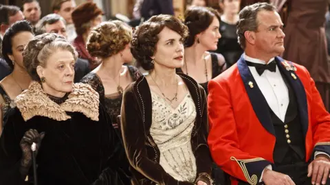 FILM COMPANY ITV Downton Abbey cast