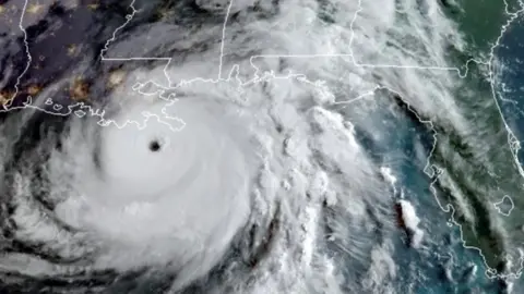 Ida approaches the Louisiana coast