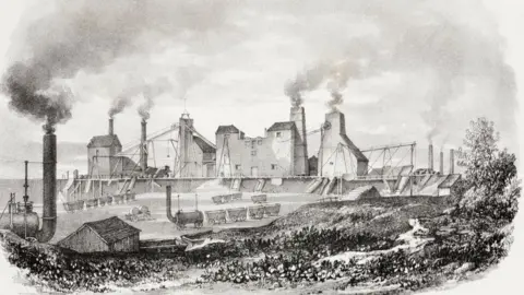 National Railway Museum Lithograph of Hetton Colliery