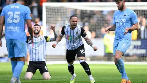 Getty Images Jodi Jones celebrates after scoring Notts County's winner