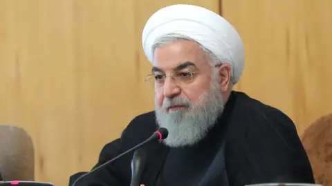 IRANIAN PRESIDENCY/HANDOUT/Getty Images Iranian President Hassan Rouhani