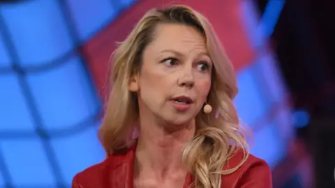 Getty Images Tinder chief executive Renate Nyborg during the Collision 2022 event in Toronto, Canada.