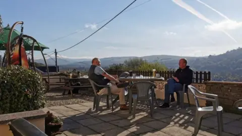 Flying Pig beer garden, Ystalyfera