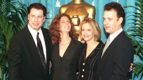 Getty Images John Travolta, Rita Wilson, Kelly Preston and Tom Hanks