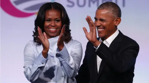 Getty Images Michelle Obama and Barack Obama