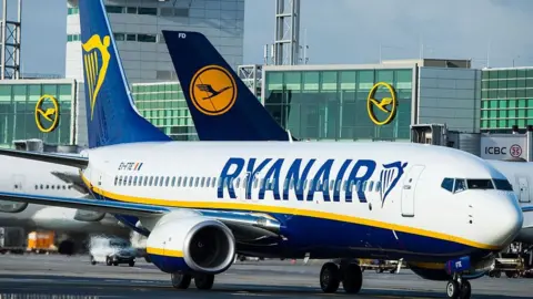 Getty Images A Ryanair plane