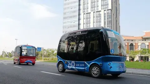 Softbank Baidu buses