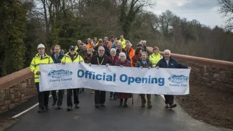 Cumbria County Council Bell Bridge opening