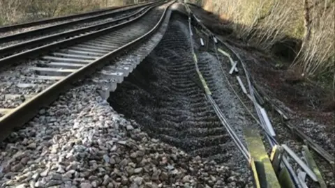 Network Rail Landslip