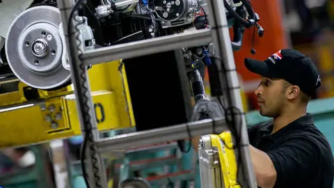 Getty Images Cowley car plant worker