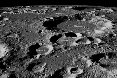 NASA NASA tweeted images of landing site where Vikram attempted a descent.