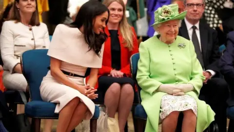 Getty Images The Queen and the Duchess of Sussex