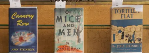 Getty Images First editions of John Steinbeck's major works on display in LA 2007