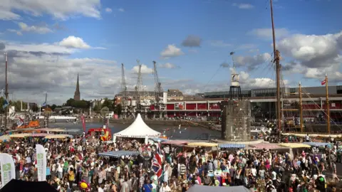 Paul Box Crowds at the Bristol Harbour Festival