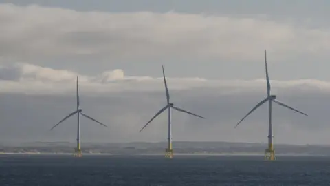 Getty Images Offshore wind turbines