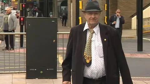 BBC George Reynolds arriving at court in 2019