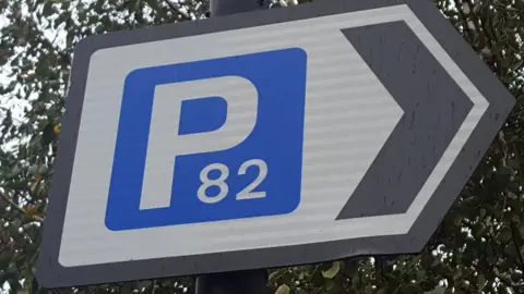 Car parking sign