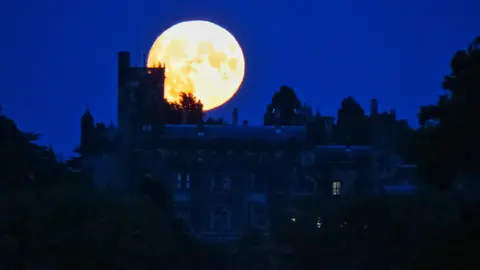 Jack March Moon over Baxterley, in Warwickshire