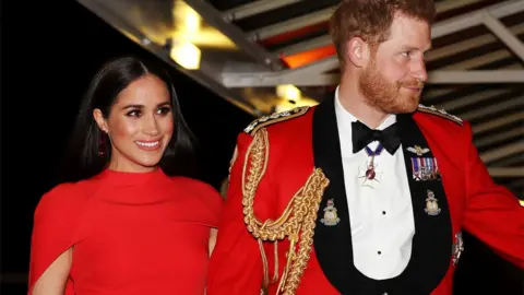 Reuters/Simon Dawson Harry and Meghan attended the Mountbatten Festival of Music at the Royal Albert Hall in London