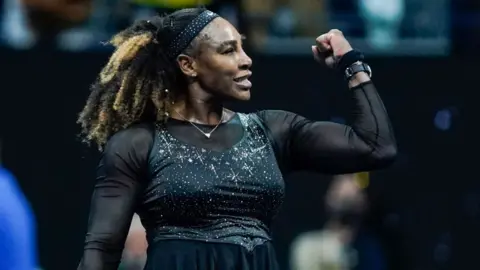 Getty Images Serena Williams pictured at the current US Open tennis tournament