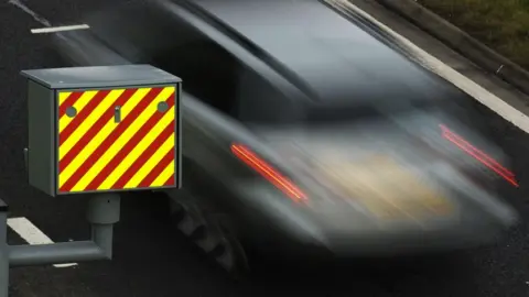 Press Association A car passing a speed camera