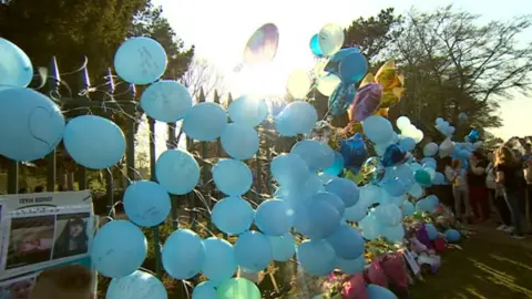 BBC Balloons on gate