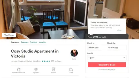 Westminster City Council Toby Harman posed as "Lara" to sub-let his studio apartment on Airbnb