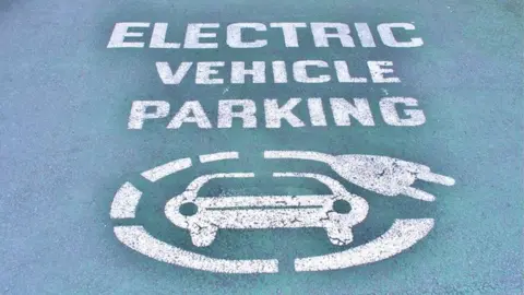 Getty Images Electric vehicle parking space