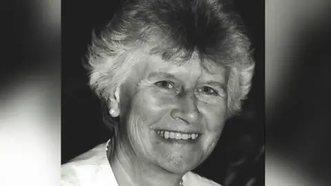 Avon and Somerset Police A black and white image of Beryl Purdy smiling