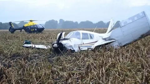 GMP Crashed plane in potato field