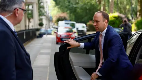 Reuters Matt Hancock arriving at the inquiry