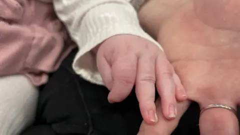 BBC/Anne-Marie Tasker Mum Sophie and her baby