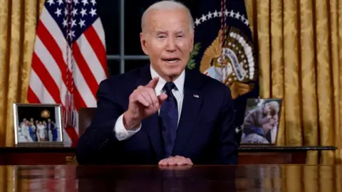 Reuters Joe Biden delivers a prime-time address to the nation about the conflict between Israel and Hamas on 19 October